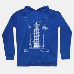 Whisky Patent - Whisky Still Art - Blueprint Hoodie